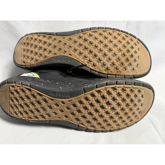 HEY DUDE Wally Storm Black Neon Mens Casual Slip On Shoes Sz 9 main image 7